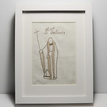 Quadro bordado S. Teotónio