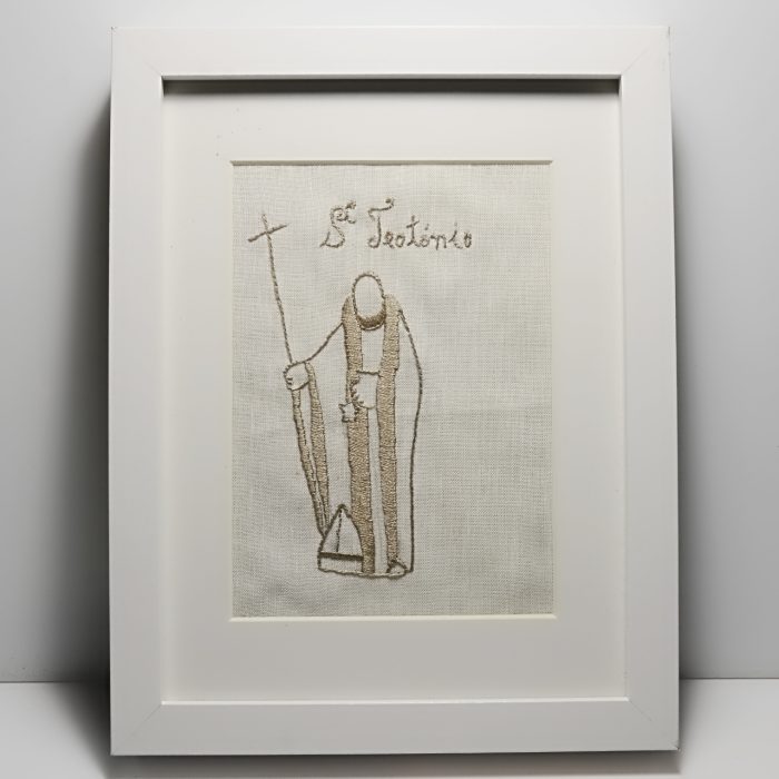 Quadro bordado S. Teotónio