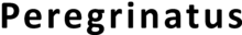 Peregrinatus_nome.fw
